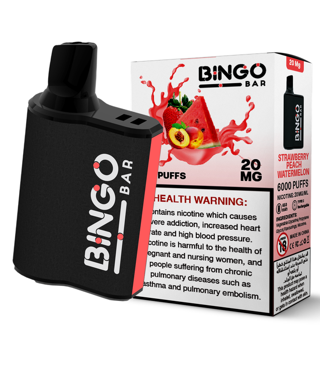 VOUG - BINGO BAR DISPOSABLE 6000 PUFFS (2%)