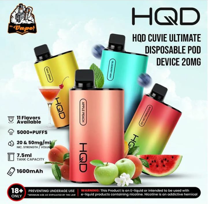 
            
                Load image into Gallery viewer, HQD CUVIE ULTIMATE DISPOSABLE POD DEVICE 20mg
            
        
