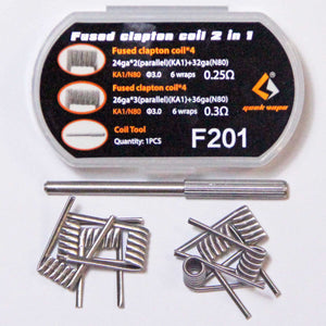GEEKVAPE F201 FUSED CLAPTON COILS NZ – 0.25 AND 0.35 OHM