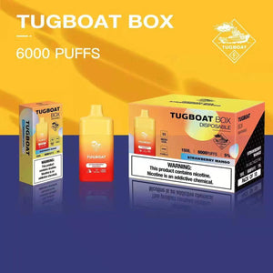 TUGBOAT BOX 6000 PUFFS 5%Mg RECHARGABLE