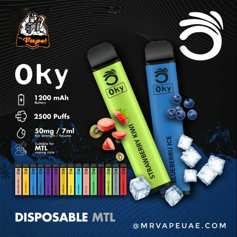 
            
                Load image into Gallery viewer, OKY DISPOSABLE VAPE PEN 2500 PUFFS 1200mAh
            
        