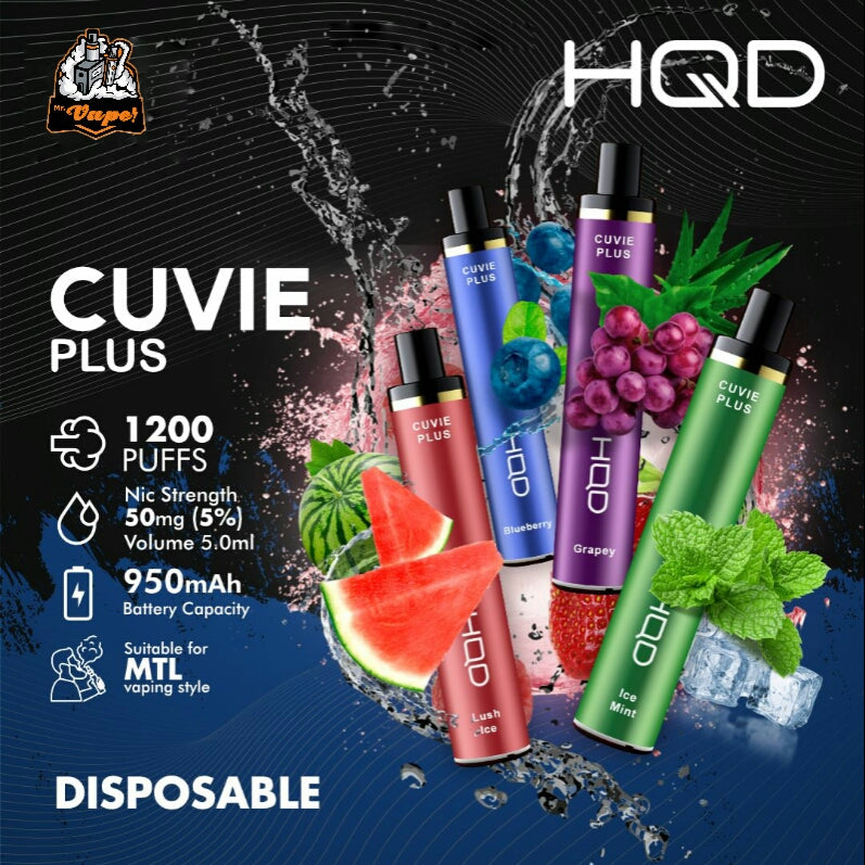 HQD Cuvie Plus - Disposable Pod Device (1200) Puff
