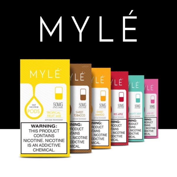 MYLE V4 REPLACEMENT NEW PODS – 1 Pack of 4 Pods