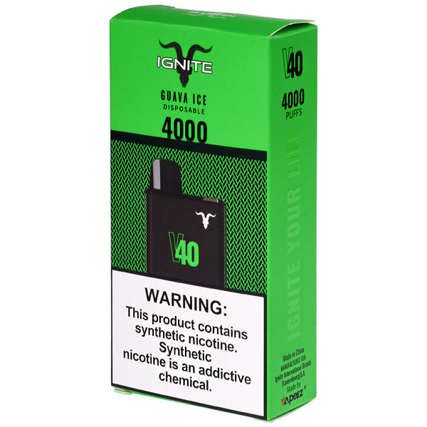 IGNITE – V40 (4000+ Puffs) Disposable Vape